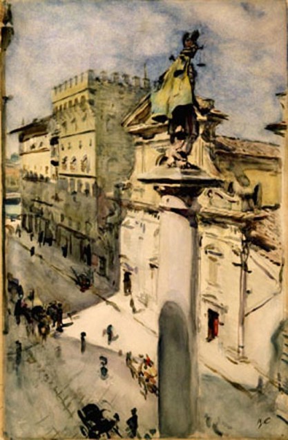 В.А. Серов. «Улица Торнабуони во Флоренции». 1904 г.