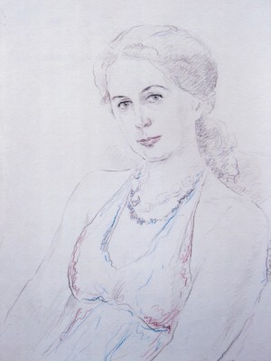 «Женский портрет». Цветной карандаш. 2011 г.