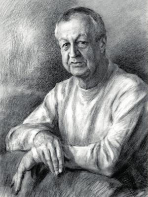 «Портрет Б.А. Бодрашова». Бумага, уголь. 2011 г.
